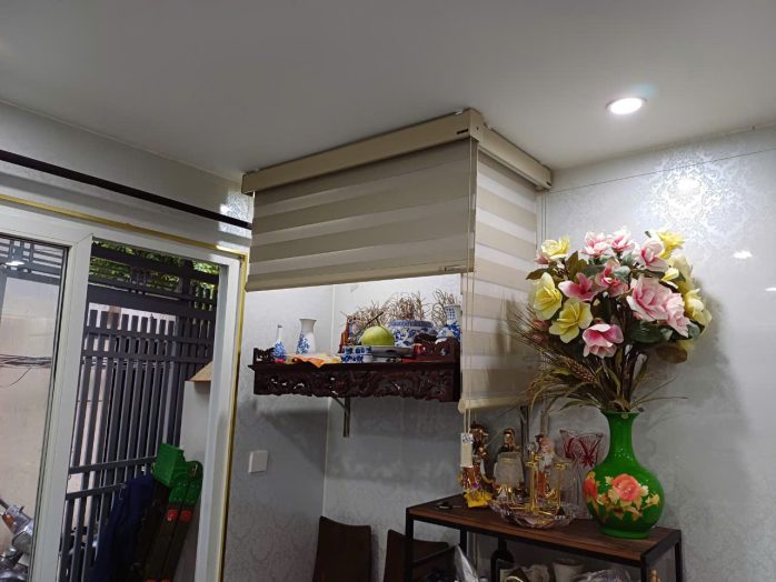 Rèm vải 2 lớp và rèm cầu vồng Cici lắp ở Võ thị sáu, Hai bà trưng